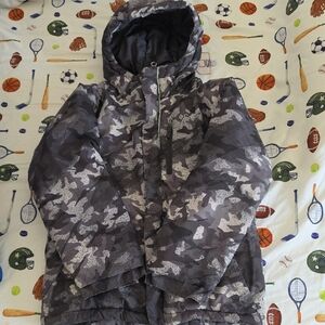 Columbia Kids Camo Hooded Puffer Jacket